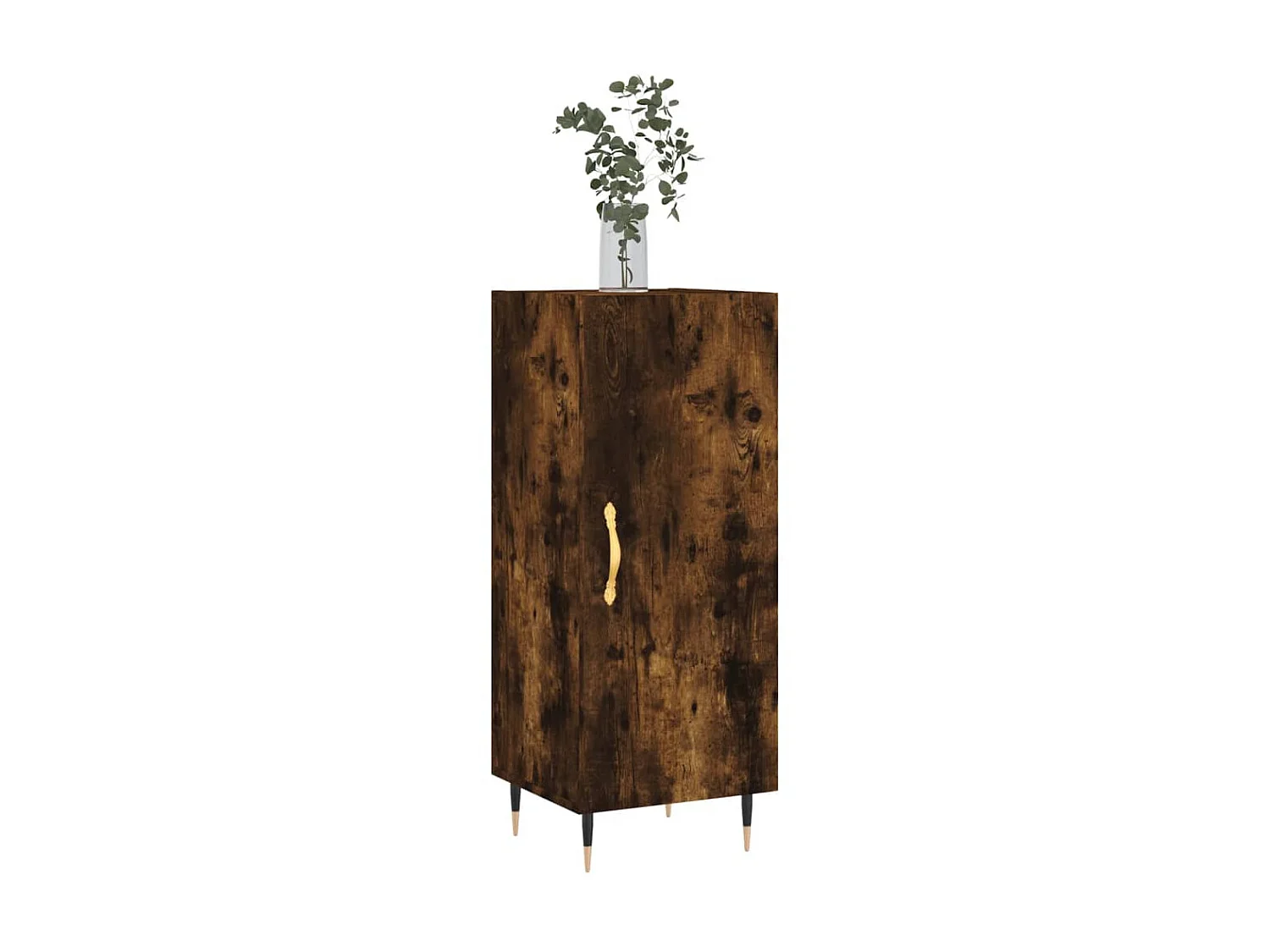 Buffet Chêne fumé 34,5x34x90 cm Bois d'ingénierie QWE81716