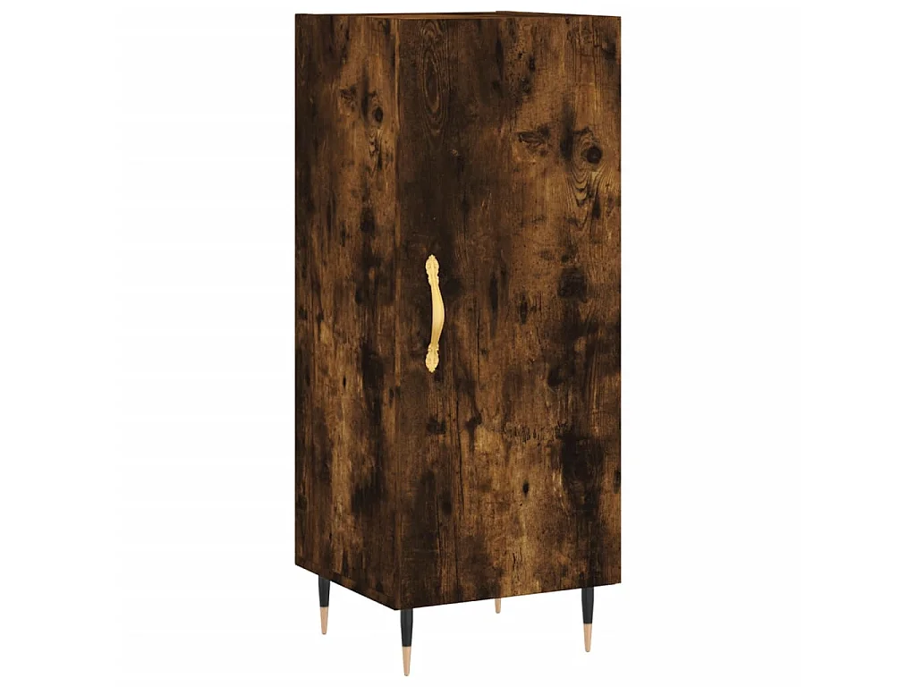 Buffet Chêne fumé 34,5x34x90 cm Bois d'ingénierie QWE81716