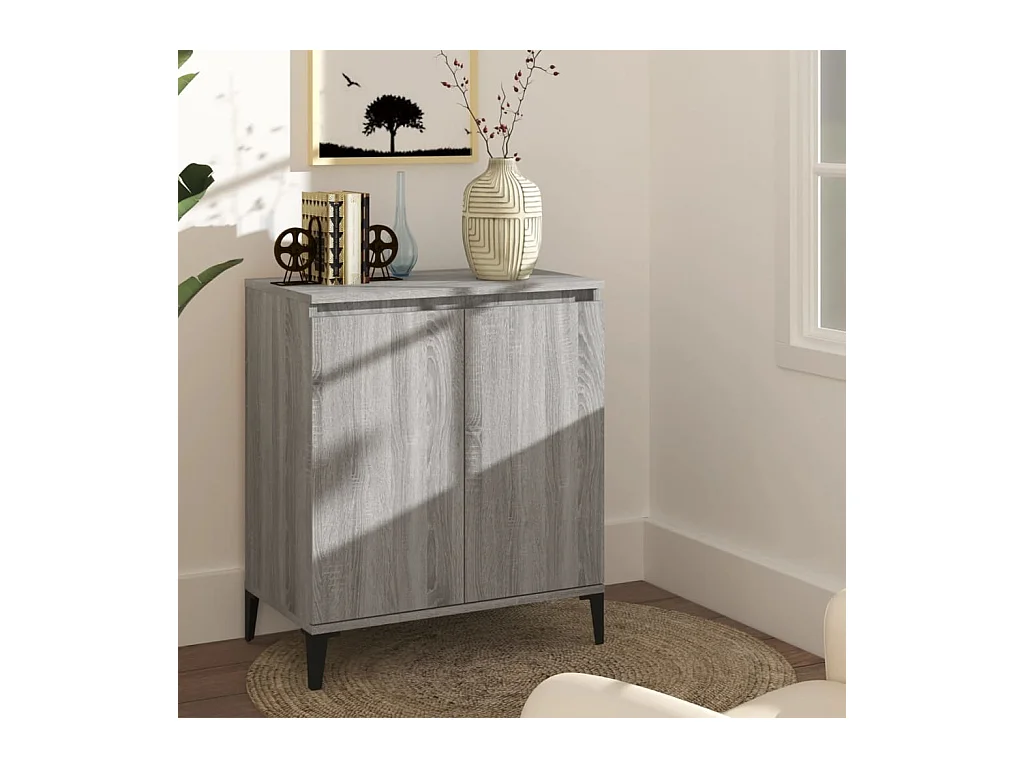 Buffet Sonoma gris 60x35x70 cm Bois d'ingénierie EGER49156