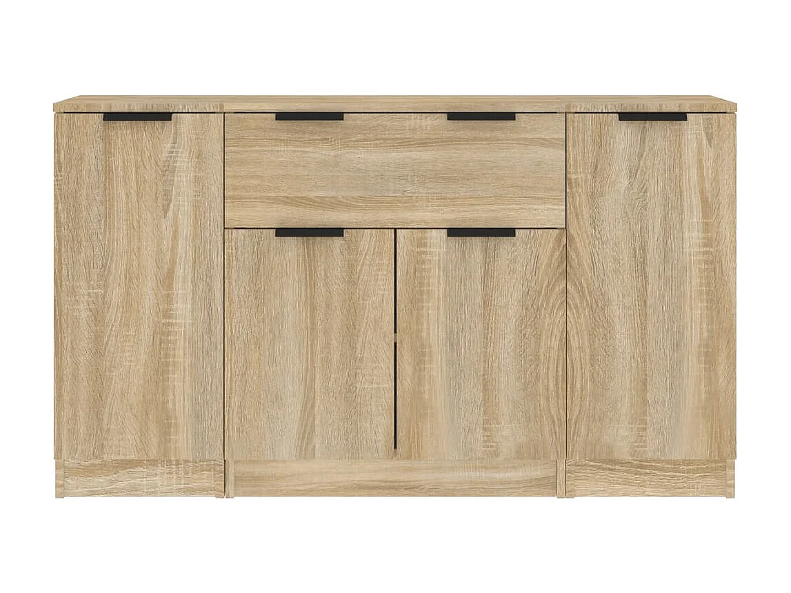 Buffets 3 pcs Chêne sonoma Bois d'ingénierie EGER42759