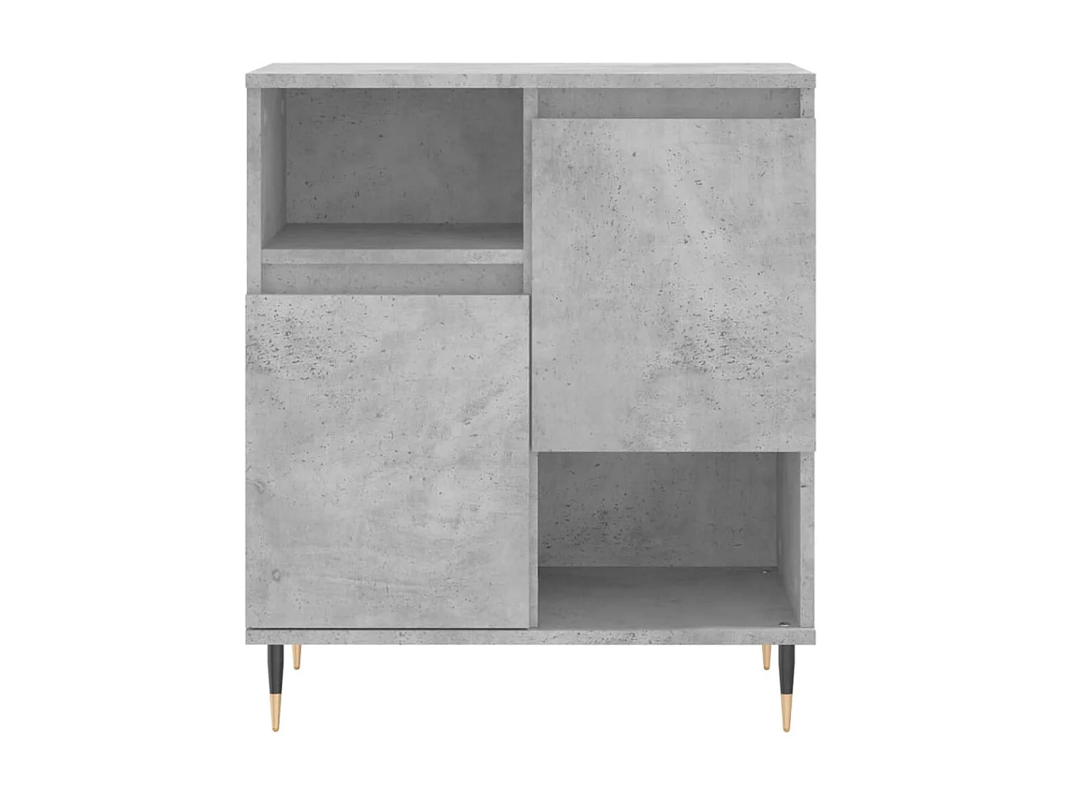 Buffet Gris béton 60x35x70 cm Bois d'ingénierie QWE55395