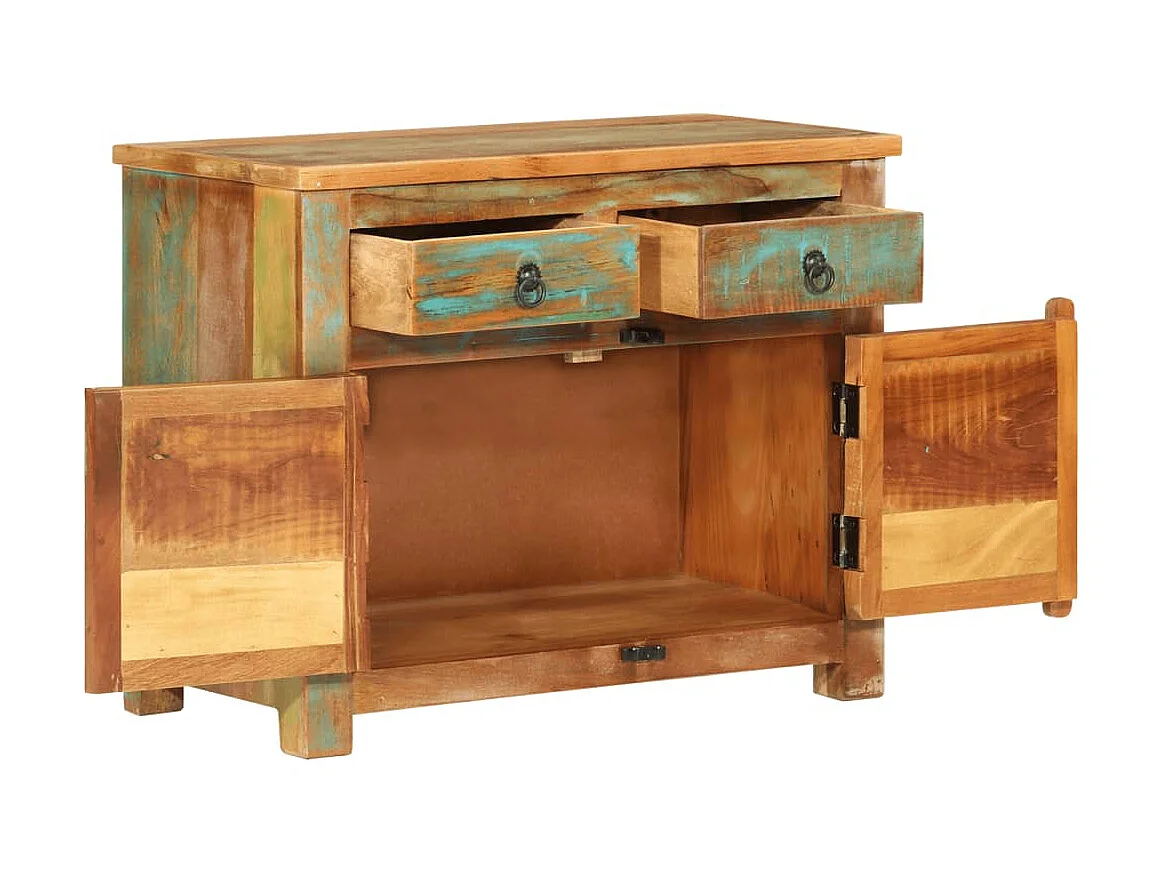 Buffet 68x35x55 cm bois massif de récupération QWE99769