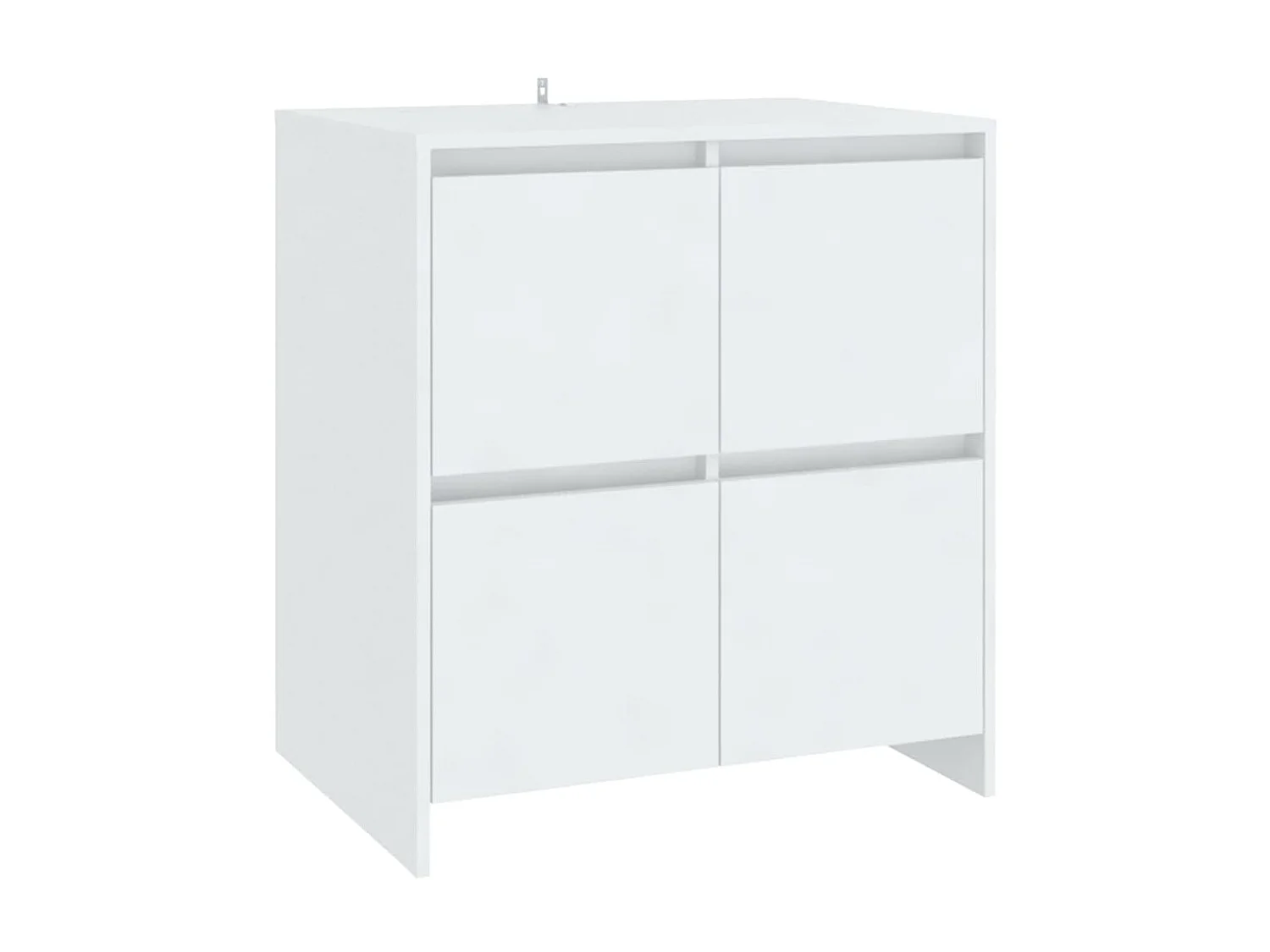 Aparadores 2 unidades madera contrachapada blanco 70x41x75 cm ES83825