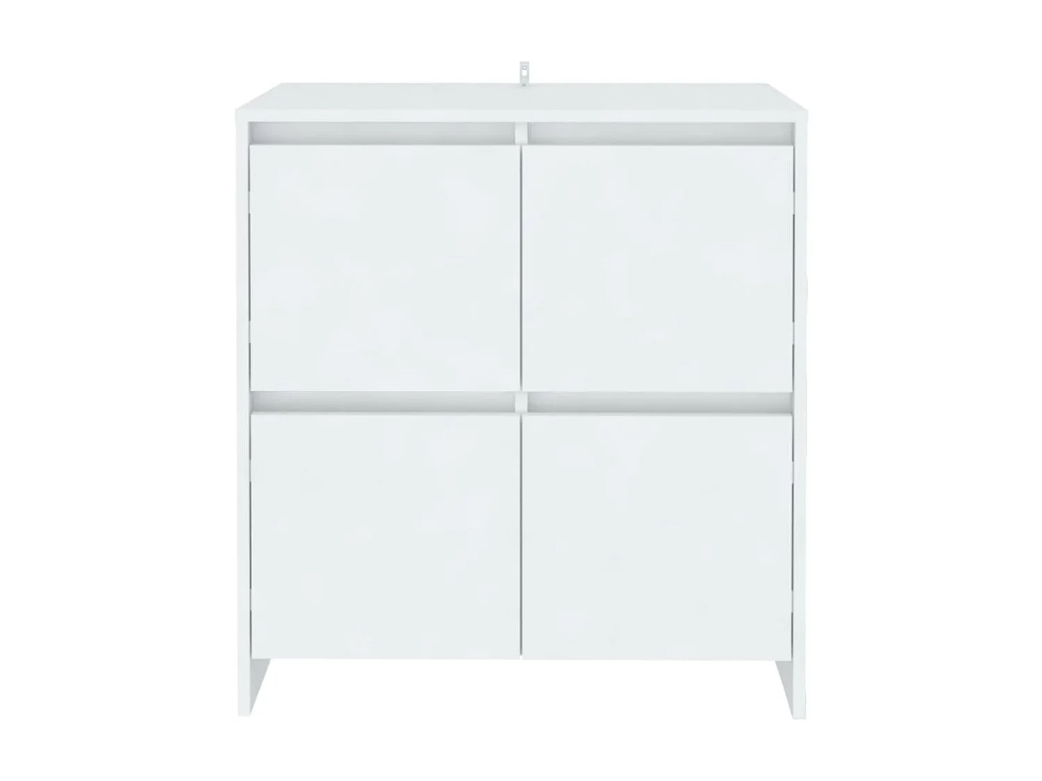 Dressoirs 2 st 70x41x75 cm bewerkt hout wit NL902799