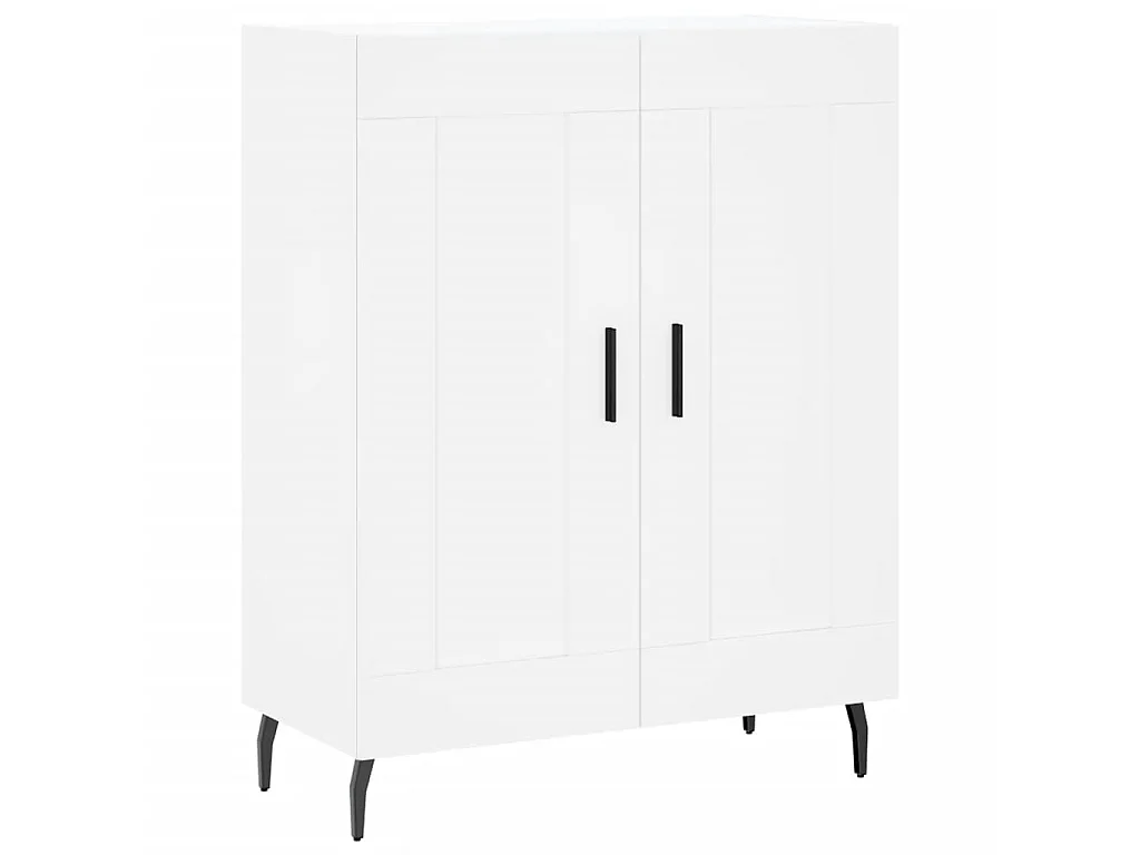 Buffet blanc 69,5x34x90 cm bois d'ingénierie QWE40837