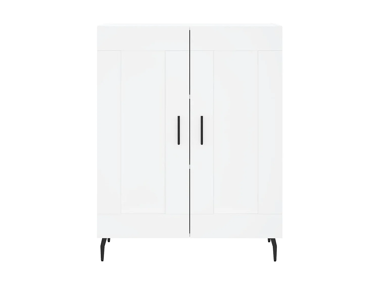 Buffet blanc 69,5x34x90 cm bois d'ingénierie QWE40837