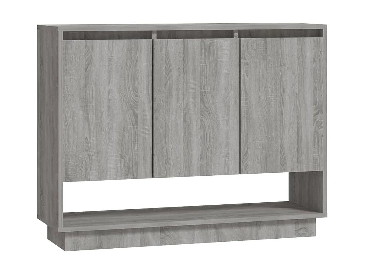 Aparador 97x31x75 cm aglomerado cinzento sonoma PT144887