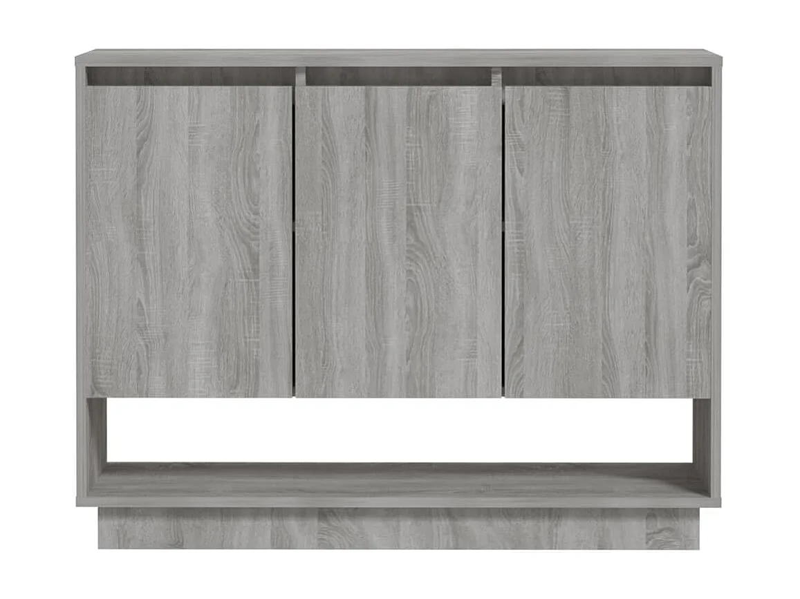 Aparador 97x31x75 cm aglomerado cinzento sonoma PT144887