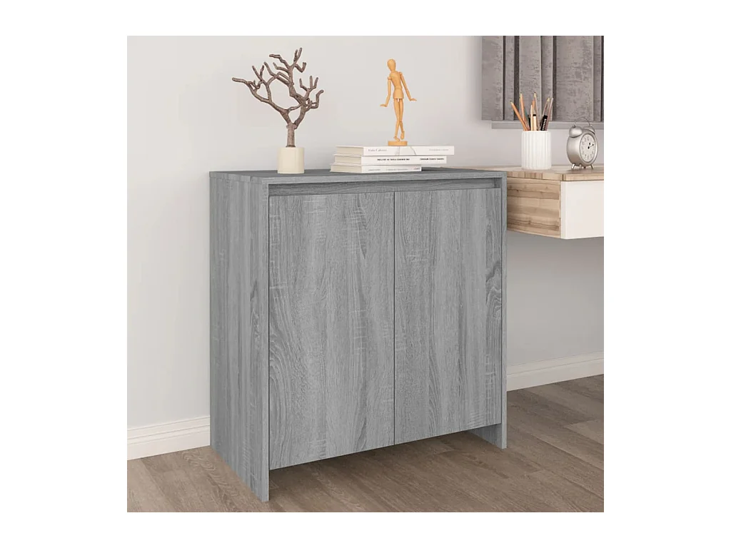 Buffet Sonoma gris 70x41x75 cm Bois d'ingénierie EGER56748