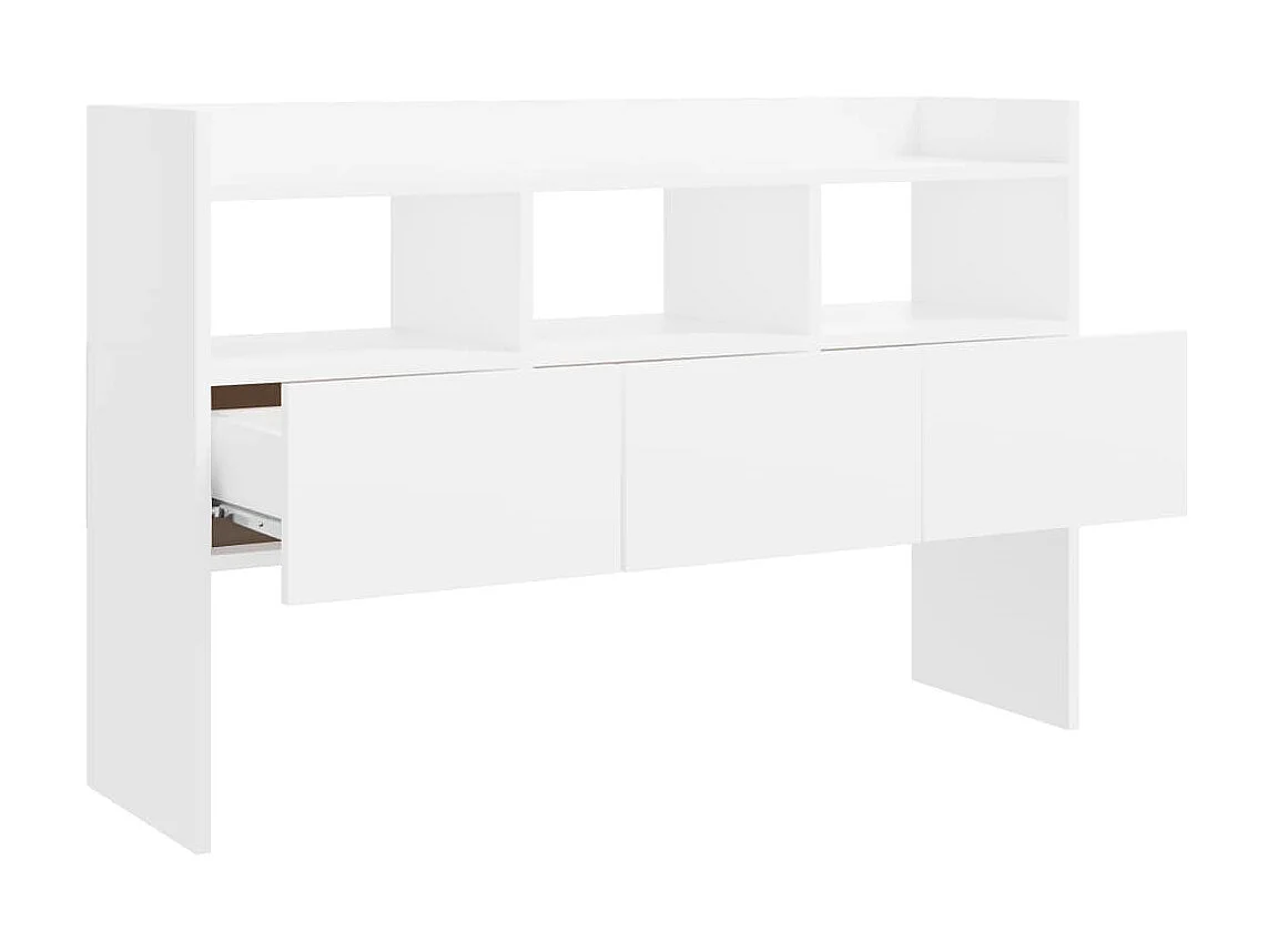 Aparador de madera contrachapada blanco 105x30x70 cm ES65984