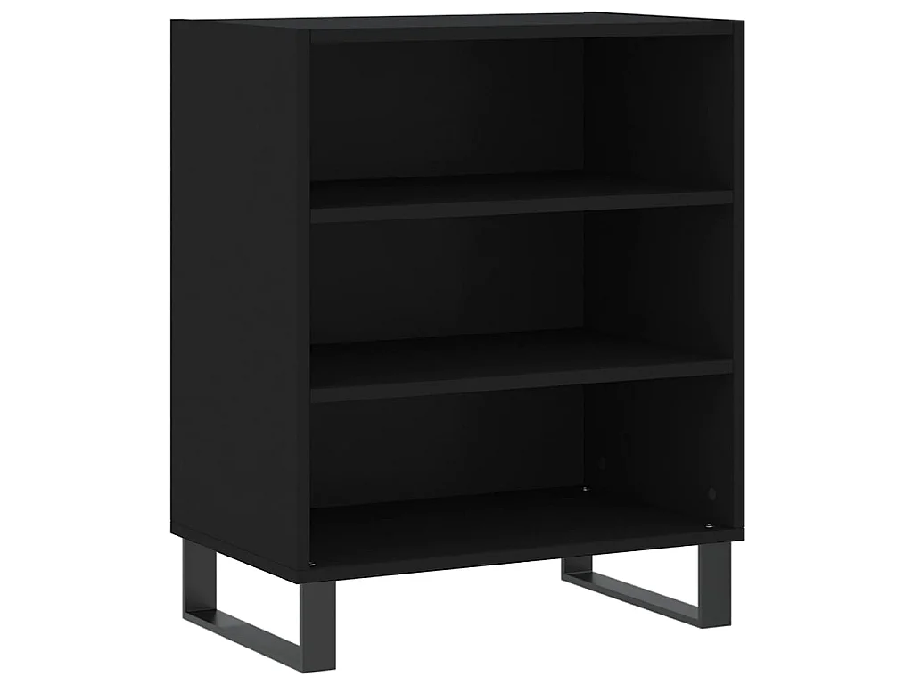 Dressoir 57x35x70 cm bewerkt hout zwart NL788075