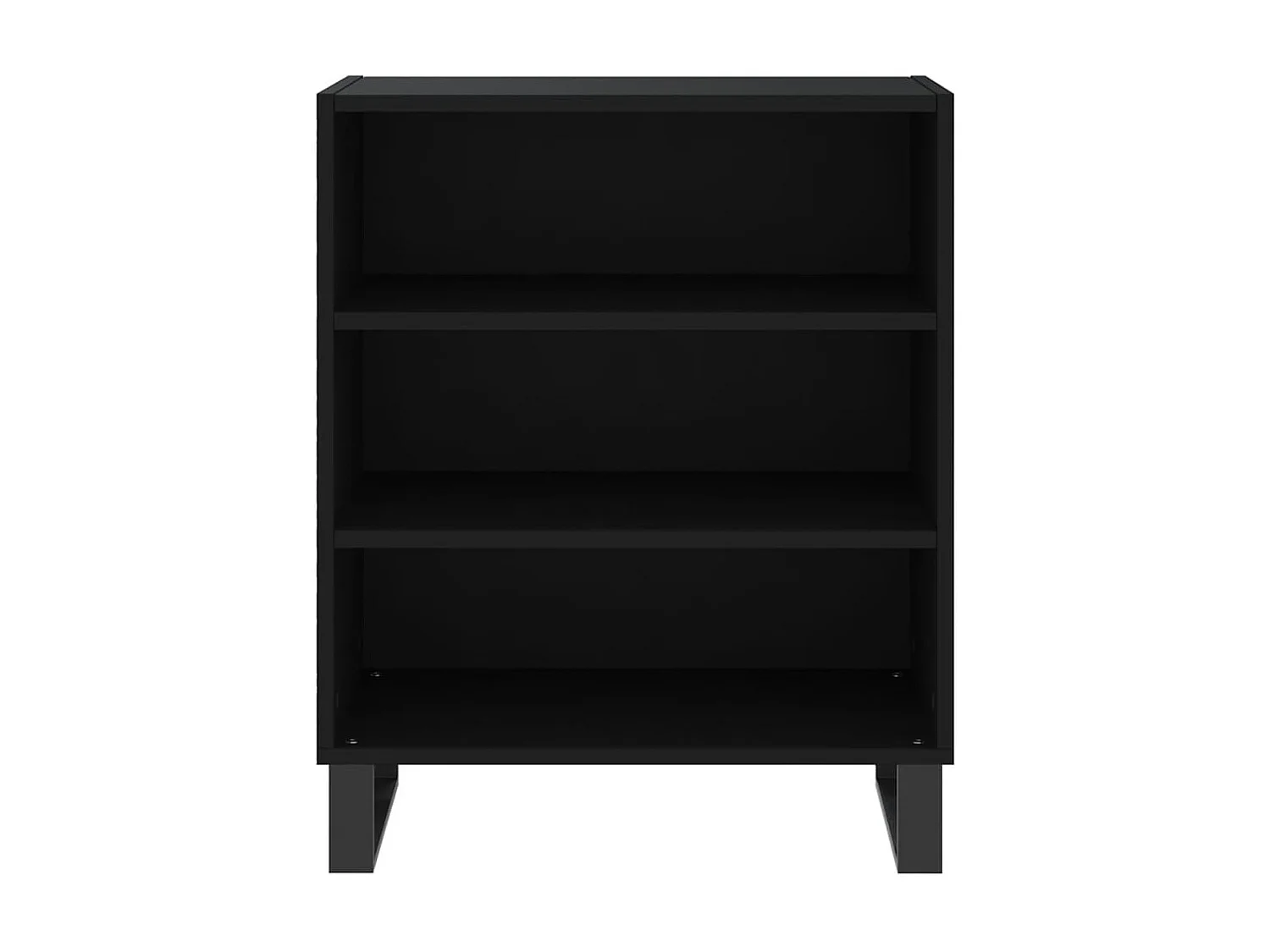 Dressoir 57x35x70 cm bewerkt hout zwart NL788075