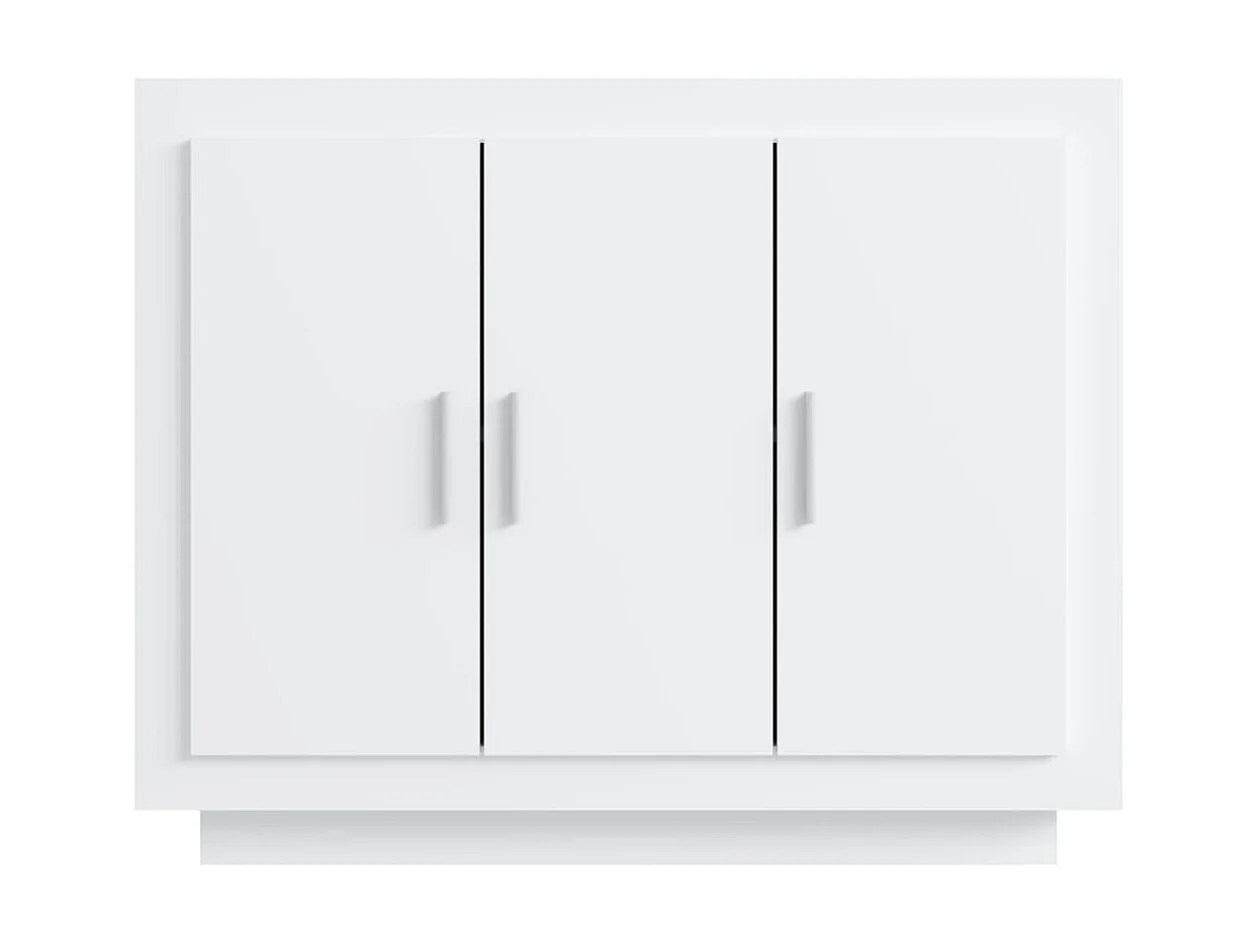 Dressoir 92x35x75 cm bewerkt hout wit NL683557