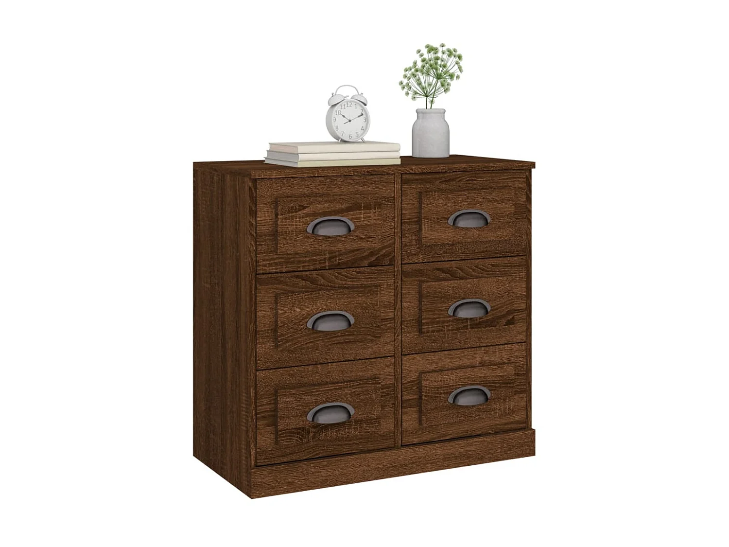 Buffet chêne marron 70x35,5x67,5 cm Bois d'ingénierie EGER26785