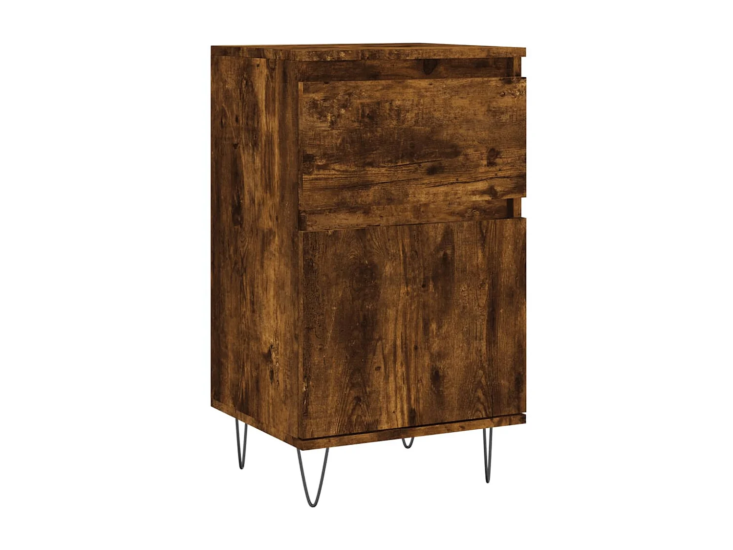 Dressoirs 2 st 40x35x70 cm bewerkt hout gerookt eikenkleurig NL83770