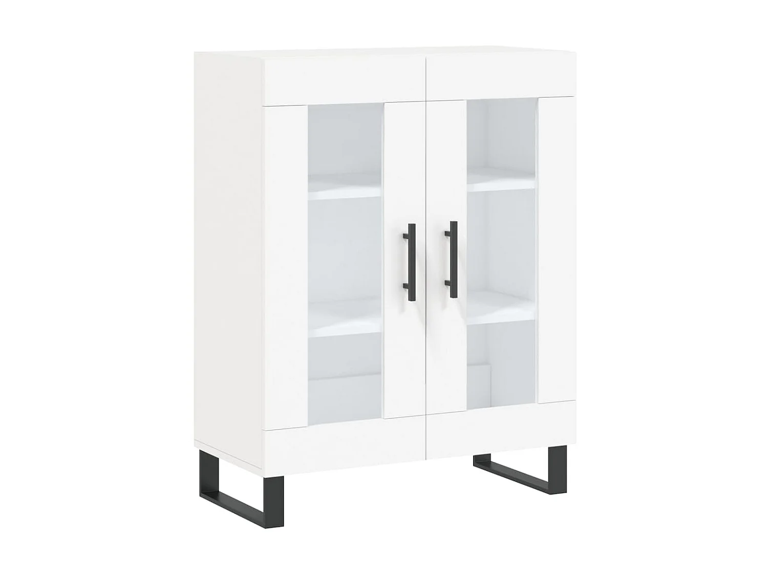 Dressoir 69,5x34x90 cm bewerkt hout wit NL316979