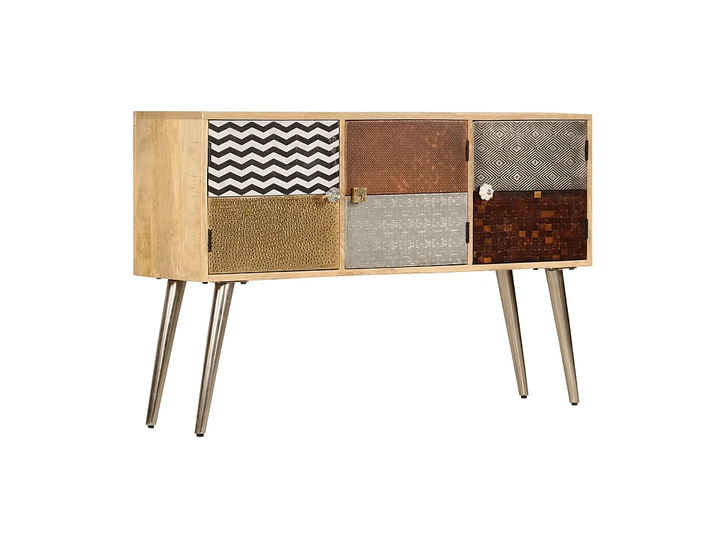Buffet 120 x 30 x 75 cm Bois de manguier massif EGER83954