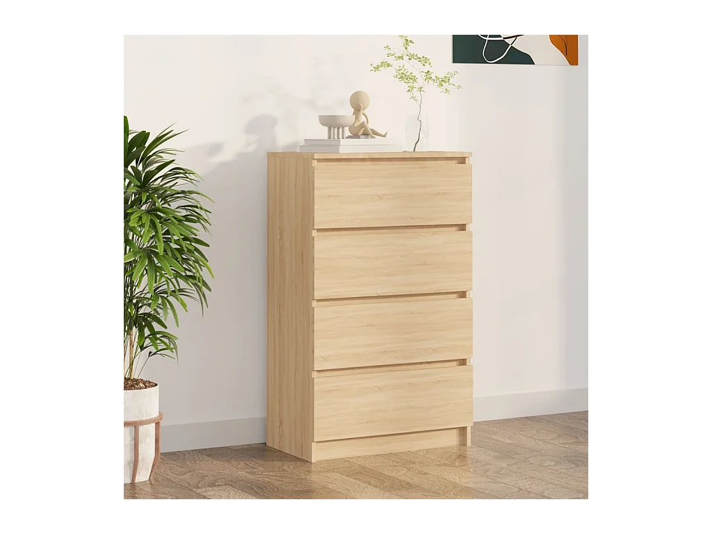 Buffet Chêne sonoma 60x35x98,5 cm Bois d'ingénierie EGER85067