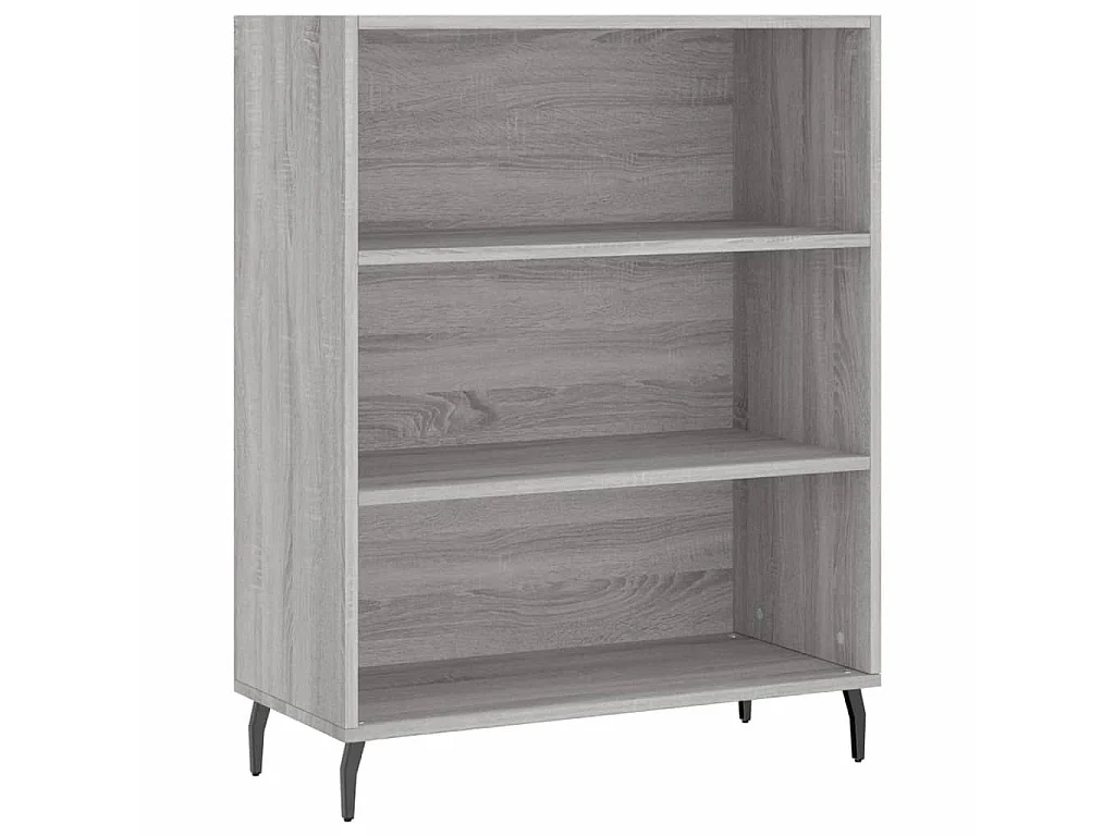 Highboard,Kommode Grau Sonoma 69,5x32,5x180 cm Holzwerkstoff -gkd230370