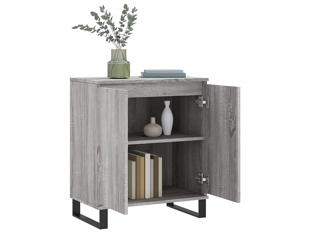 Buffet Sonoma gris 60x35x70 cm Bois d'ingénierie QWE86356