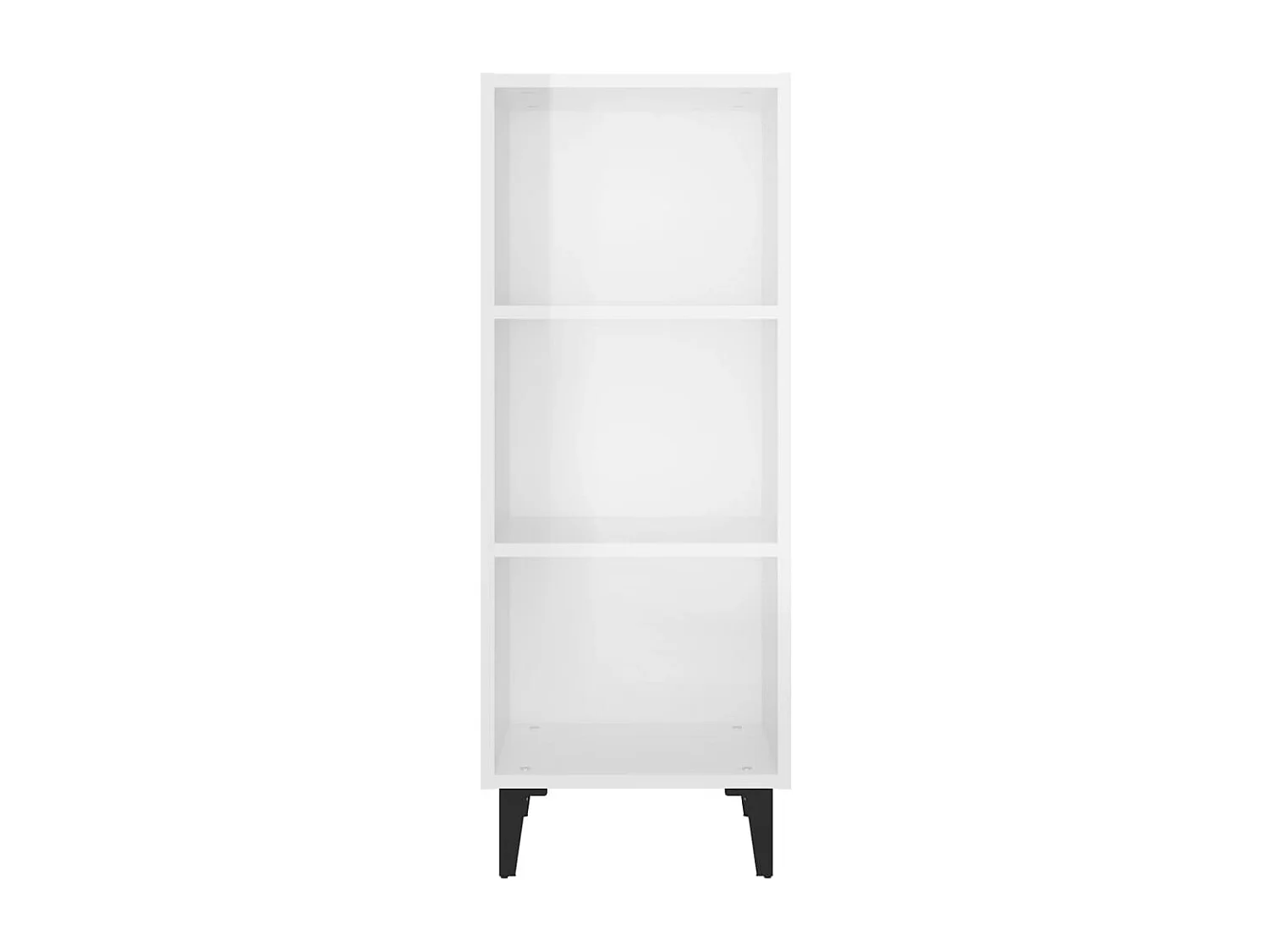 Buffet Blanc brillant 34,5x32,5x90 cm Bois d'ingénierie EGER29271