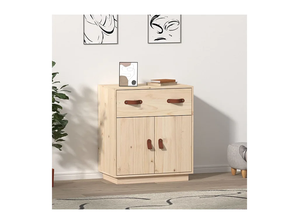 Buffet 65,5x40x75 cm Bois massif de pin QWE19514
