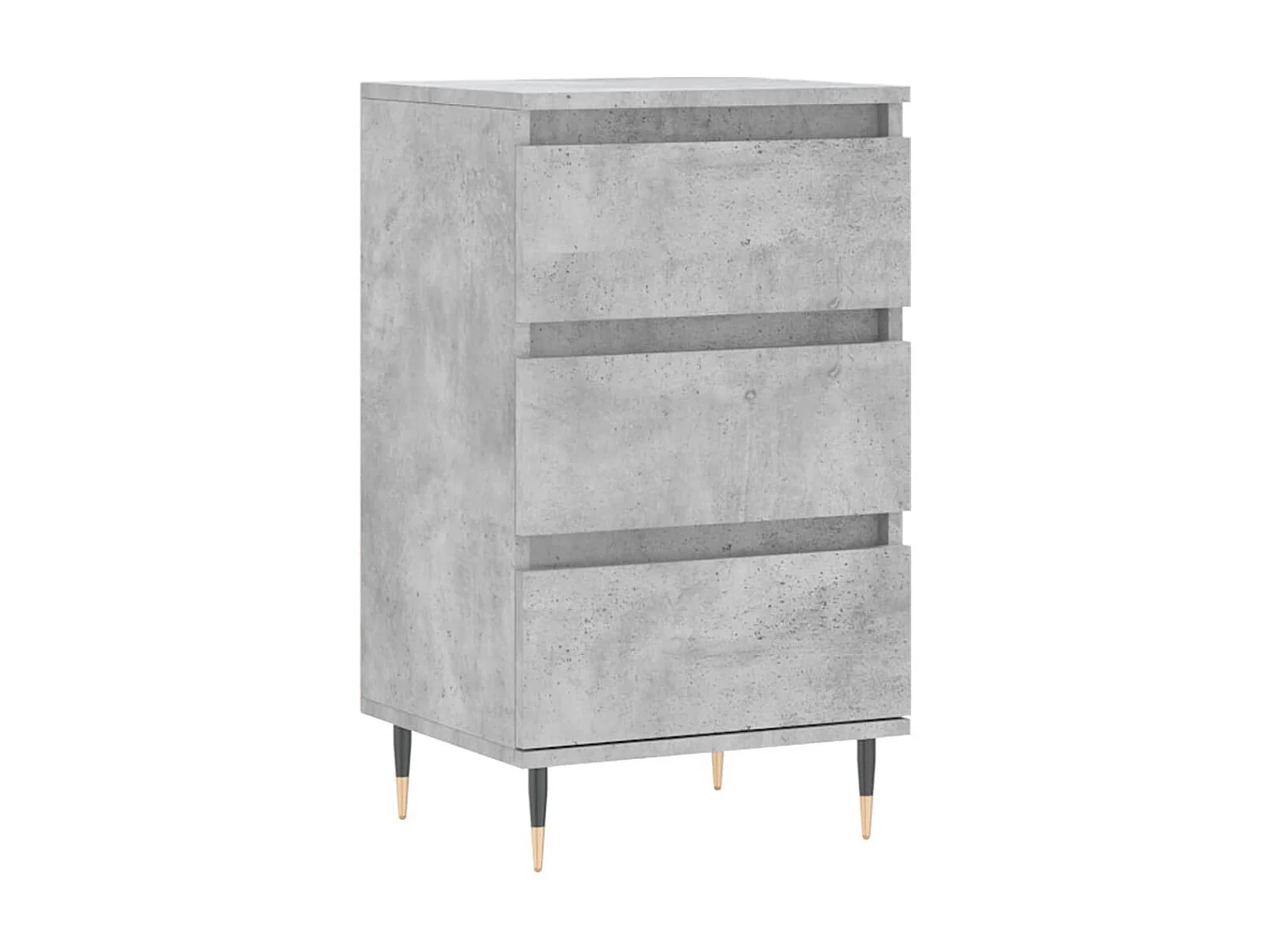 Buffet gris béton 40x35x70 cm bois d'ingénierie QWE49469