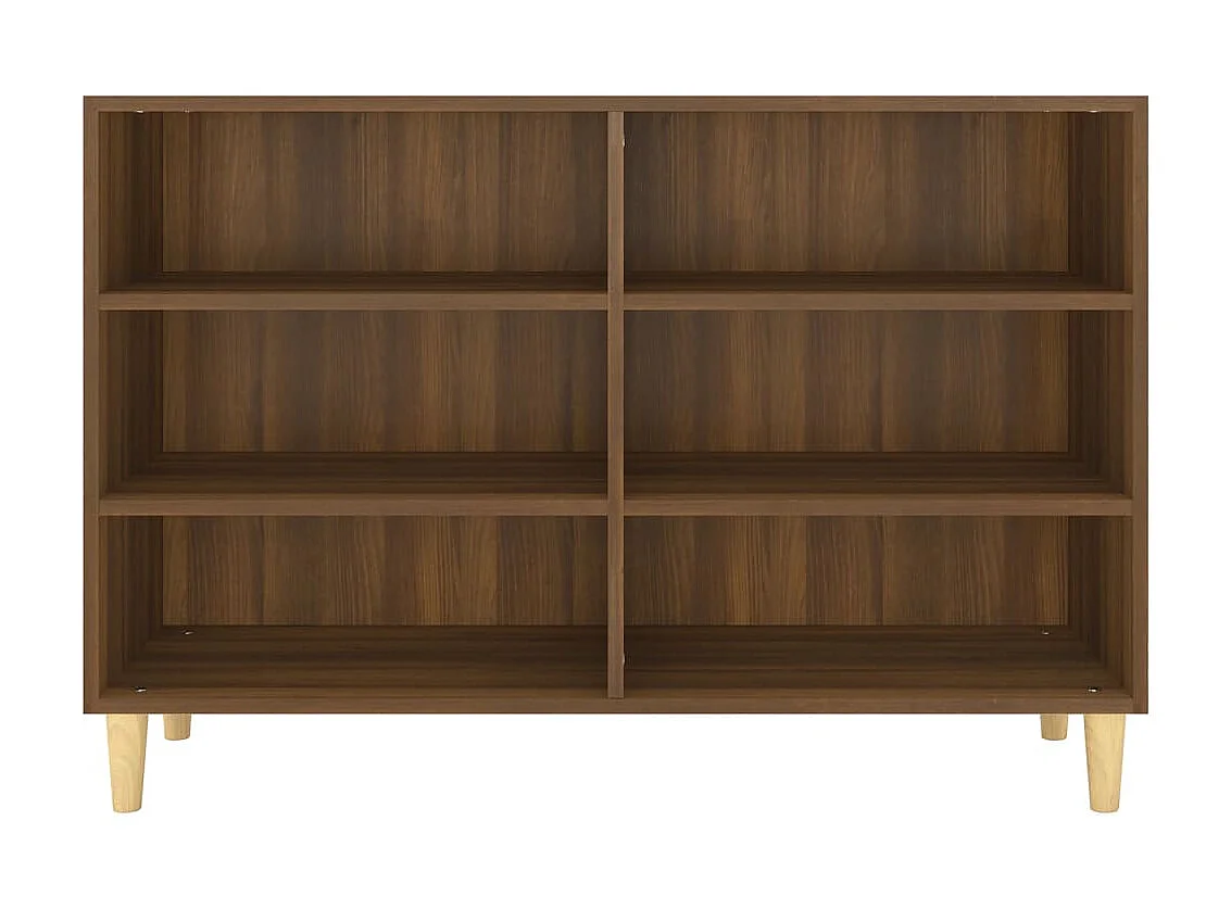 Aparador de madera de ingeniería marrón roble 103,5x35x70 cm ES72214