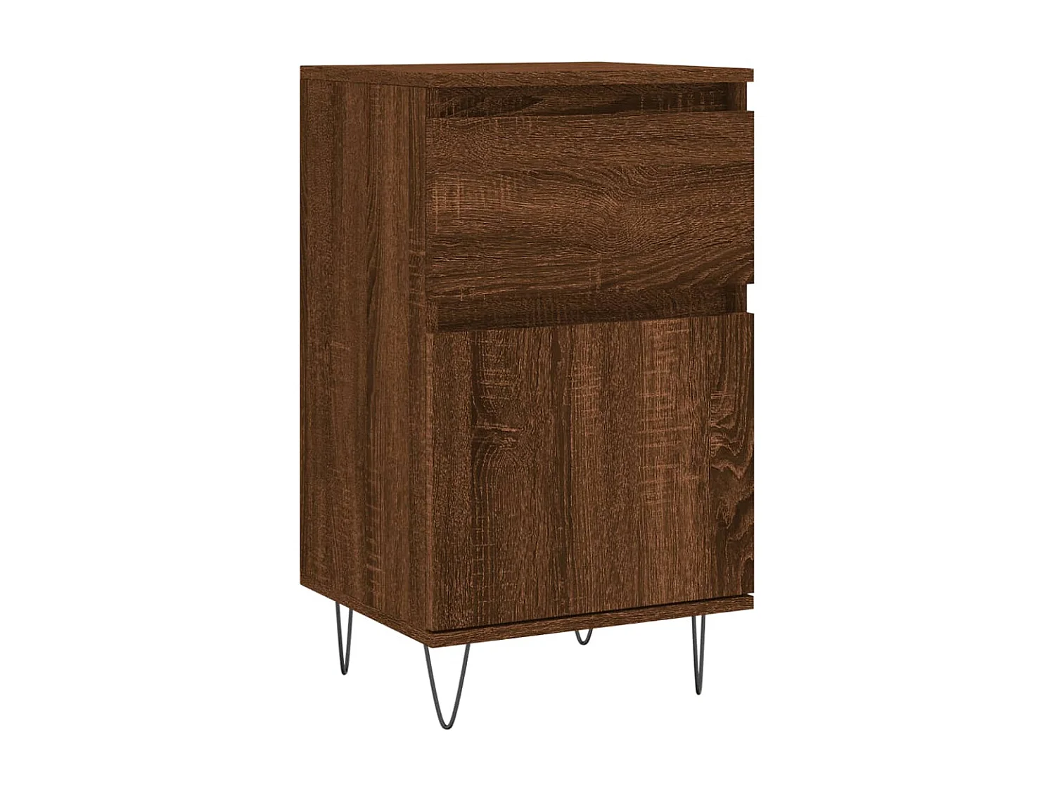 Aparadores 2 uds madera de ingeniería marrón roble 40x35x70 cm ES39314