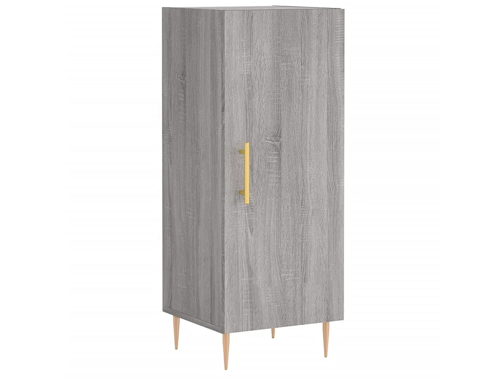 Dressoir 34,5x34x90 cm bewerkt hout grijs sonoma eikenkleurig NL138347