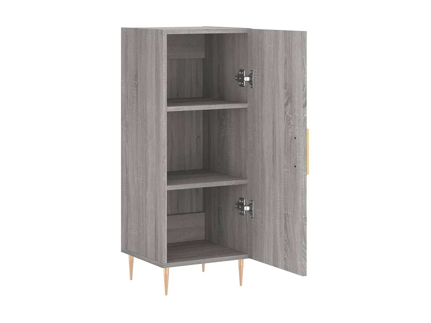 Dressoir 34,5x34x90 cm bewerkt hout grijs sonoma eikenkleurig NL138347