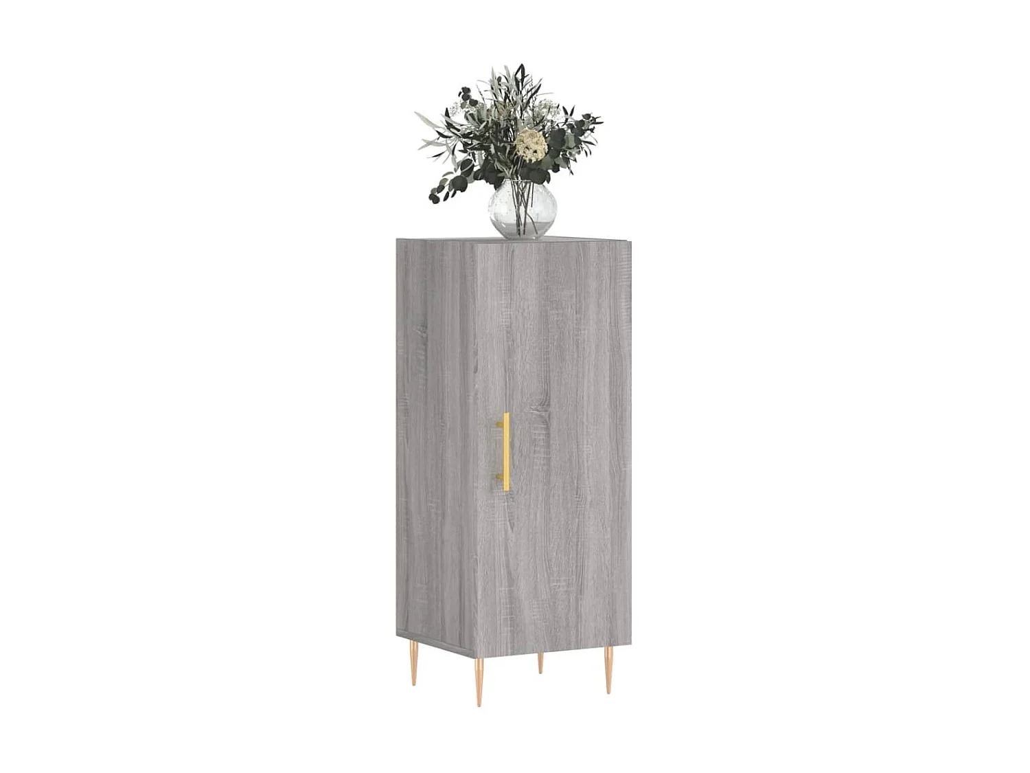 Buffet Sonoma gris 34,5x34x90 cm Bois d'ingénierie QWE58216