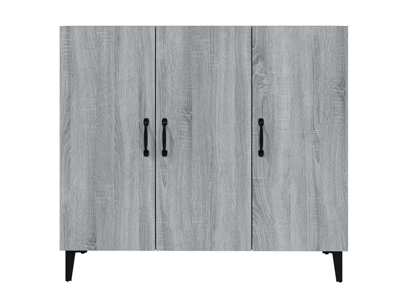 Aparador de madera de ingeniería gris Sonoma 90x34x80 cm ES36082