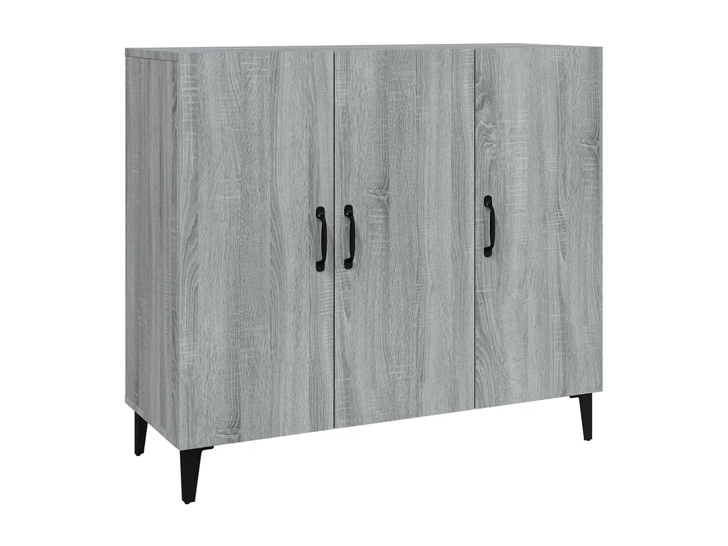 Buffet sonoma gris 90x34x80 cm bois d'ingénierie EGER35118
