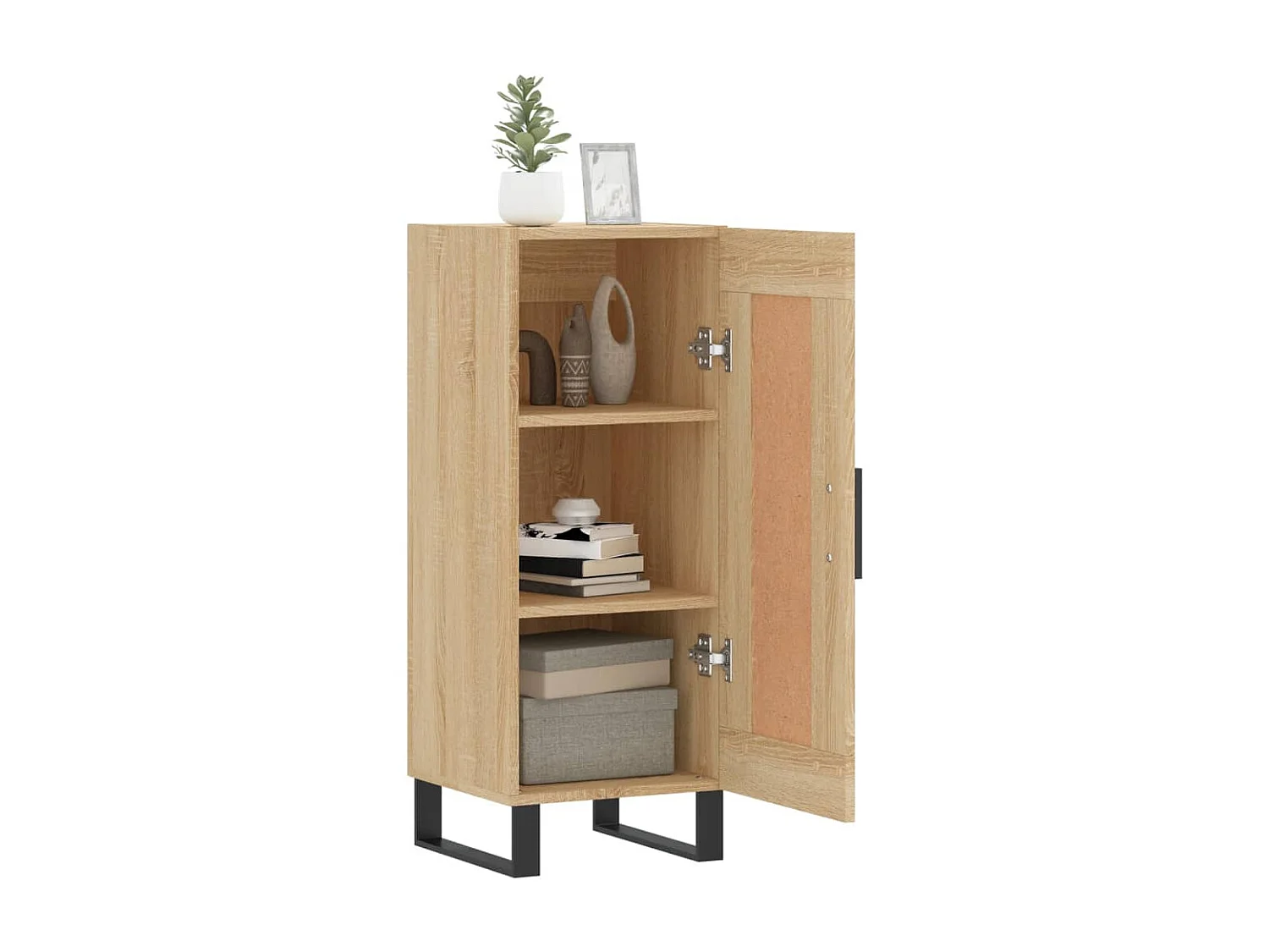 Buffet Chêne sonoma 34,5x34x90 cm Bois d'ingénierie QWE68197