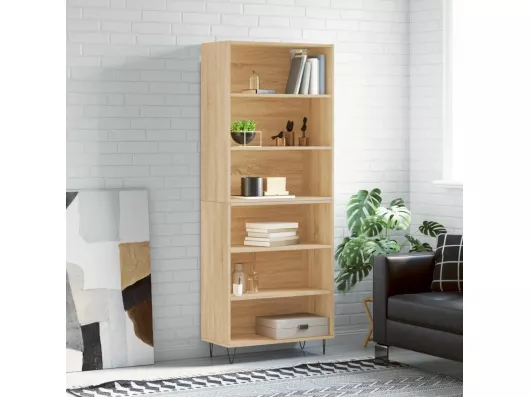 Kauf Unique Highboard,Kommode Sonoma-Eiche 69,5x32,5x180 cm Holzwerkstoff -gkd666723