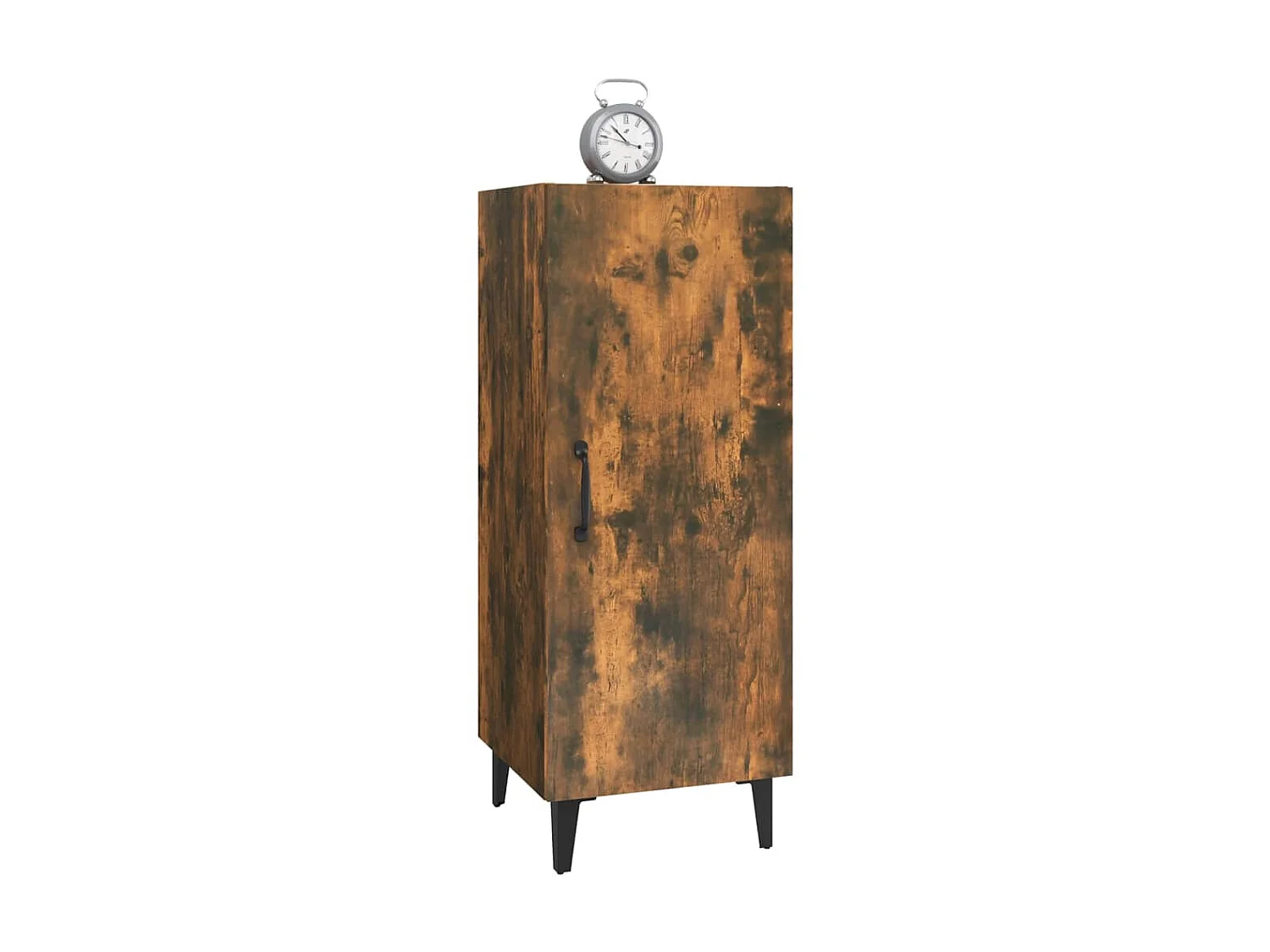 Dressoir 34,5x34x90 cm bewerkt hout gerookt eikenkleurig NL32766