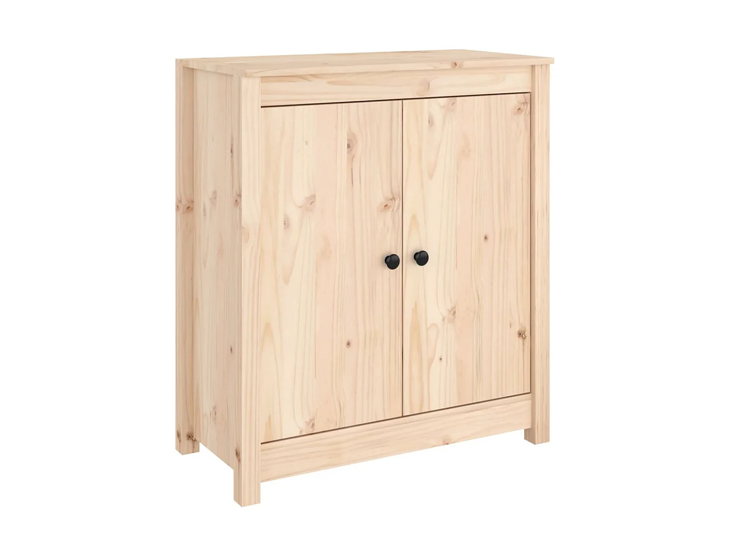 Aparador 2 uds de madera maciza de pino 70x35x80 cm ES95041