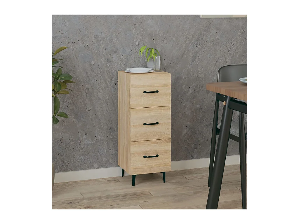 Buffet Chêne sonoma 34,5x34x90 cm Bois d'ingénierie EGER51298