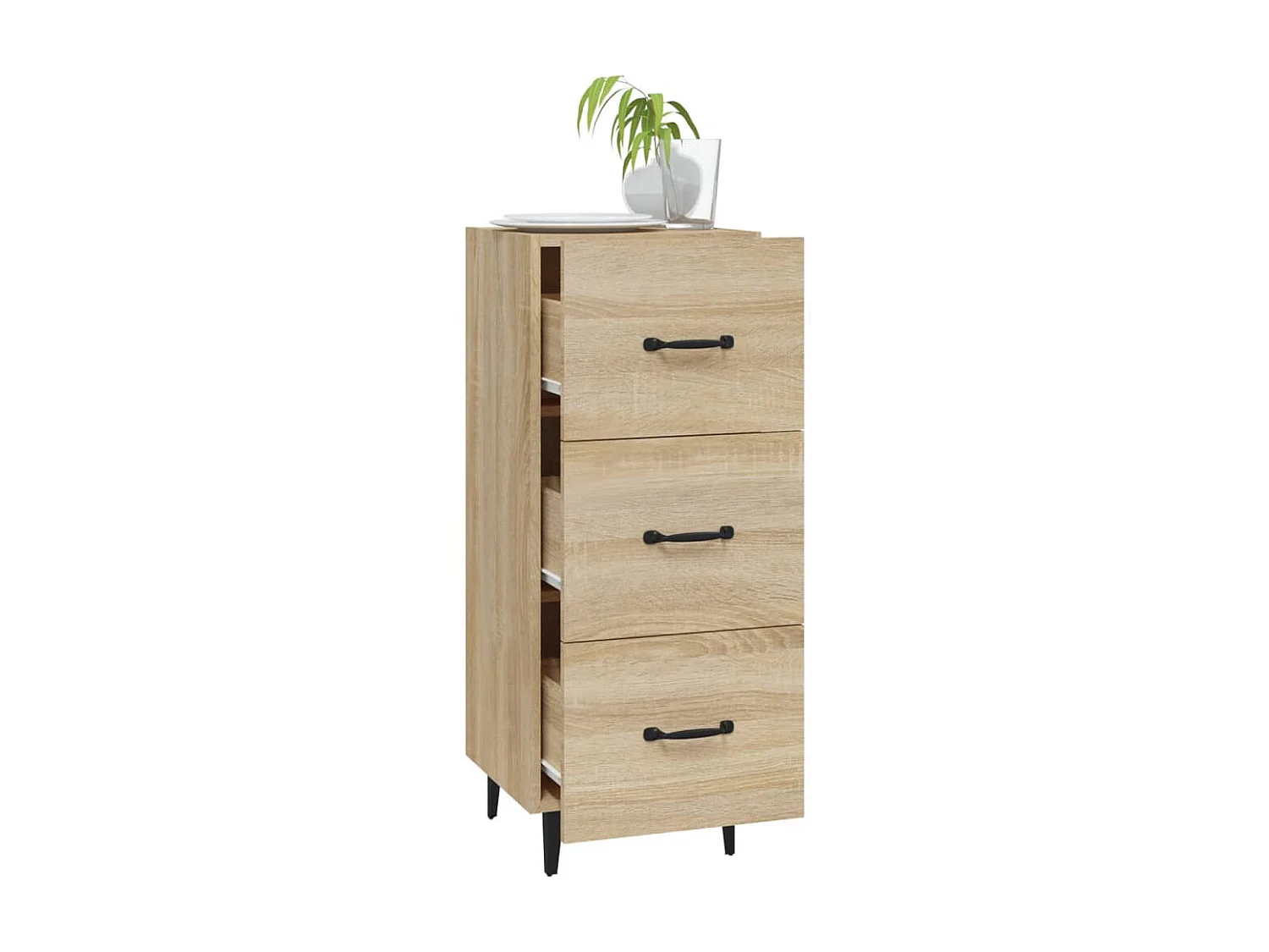 Buffet Chêne sonoma 34,5x34x90 cm Bois d'ingénierie EGER51298