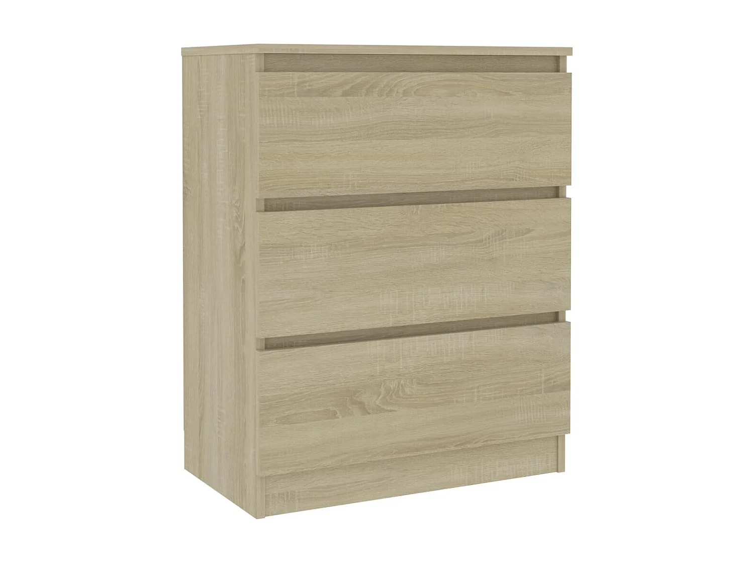 Dressoir 60x35x76 cm bewerkt hout sonoma eikenkleurig NL97186