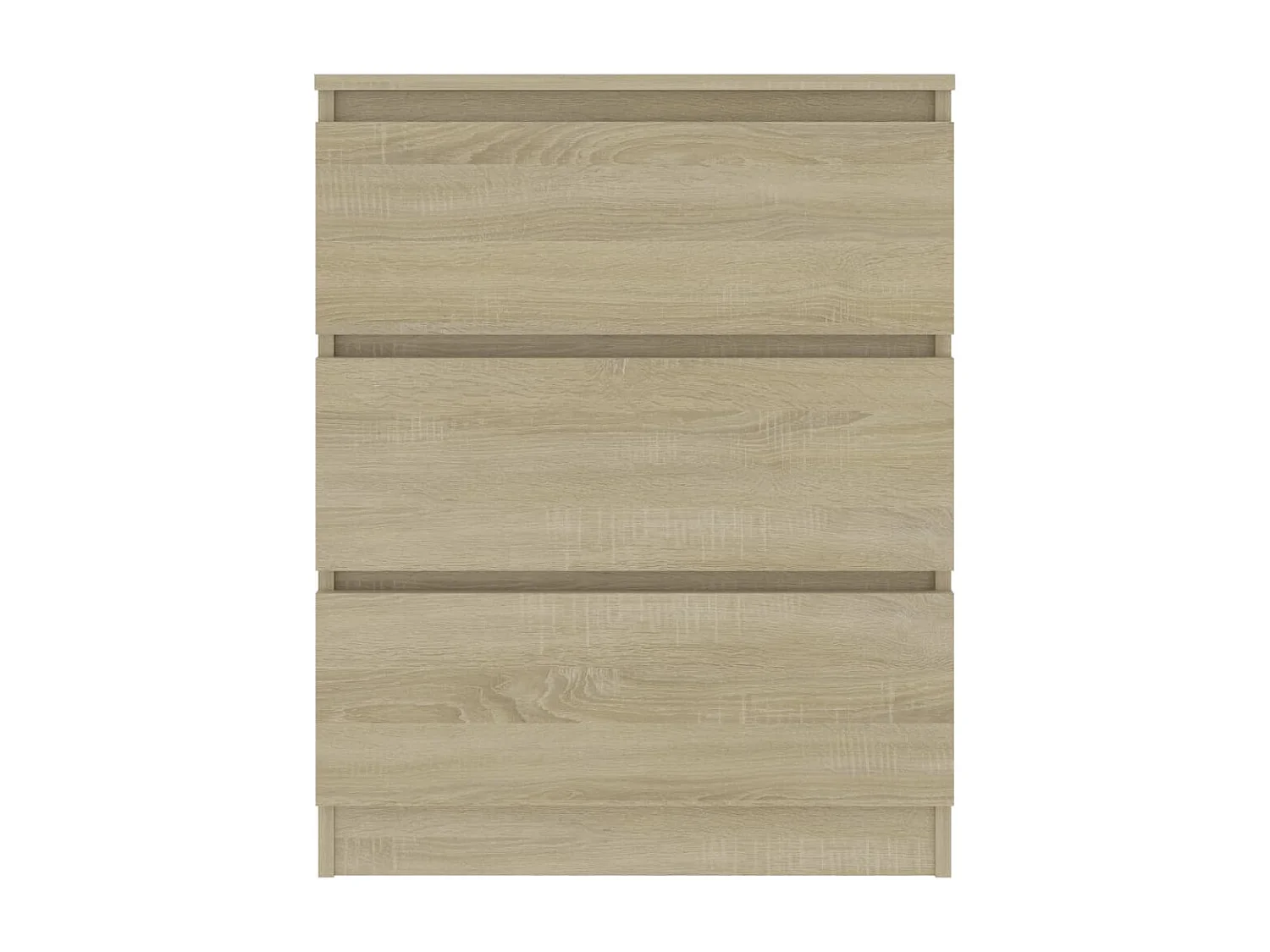 Dressoir 60x35x76 cm bewerkt hout sonoma eikenkleurig NL97186