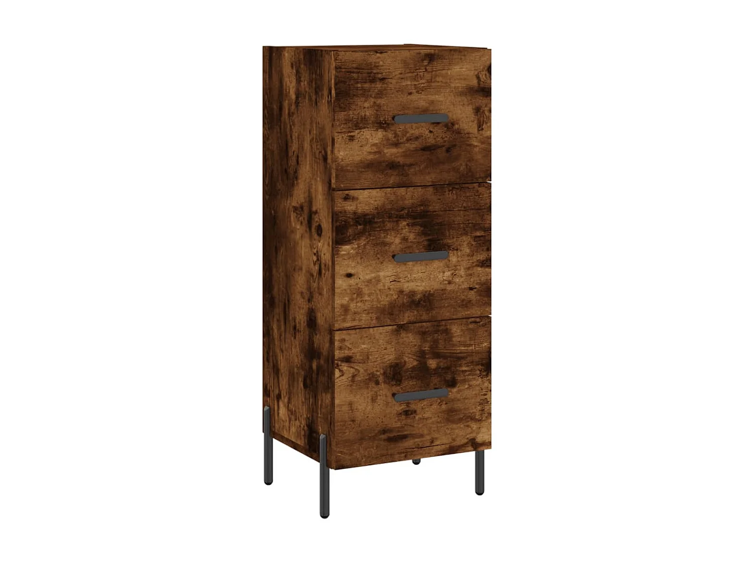 Buffet Chêne fumé 34,5x34x90 cm Bois d'ingénierie QWE66285