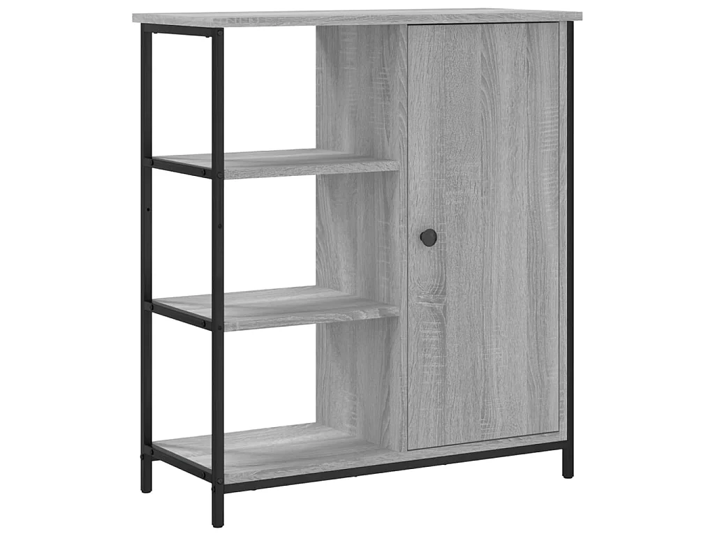 Buffet sonoma gris 70x30x80 cm bois d'ingénierie QWE49171