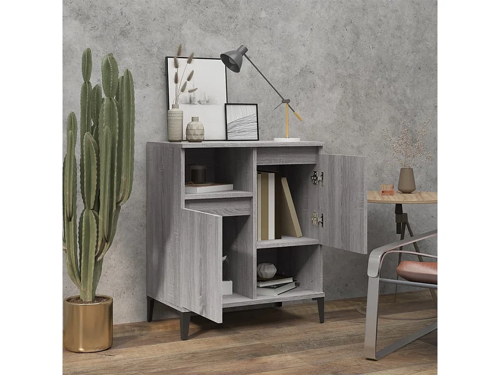 Buffet Sonoma gris 60x35x70 cm Bois d'ingénierie EGER33809