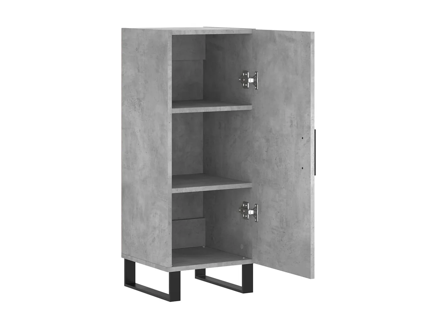 Buffet Gris béton 34,5x34x90 cm Bois d'ingénierie QWE62884
