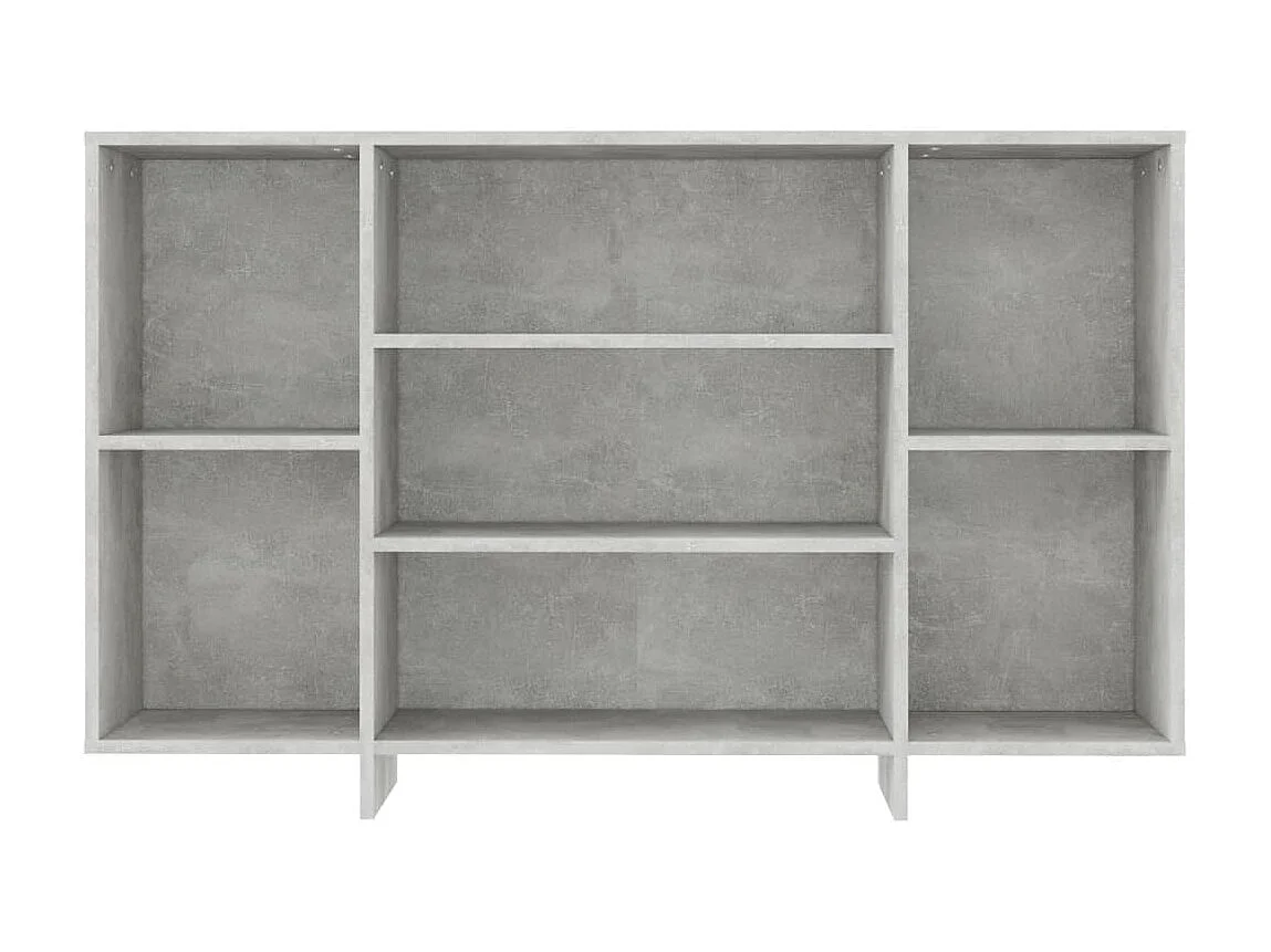 Aparador de madera contrachapada gris hormigón 120x30x75 cm ES76555