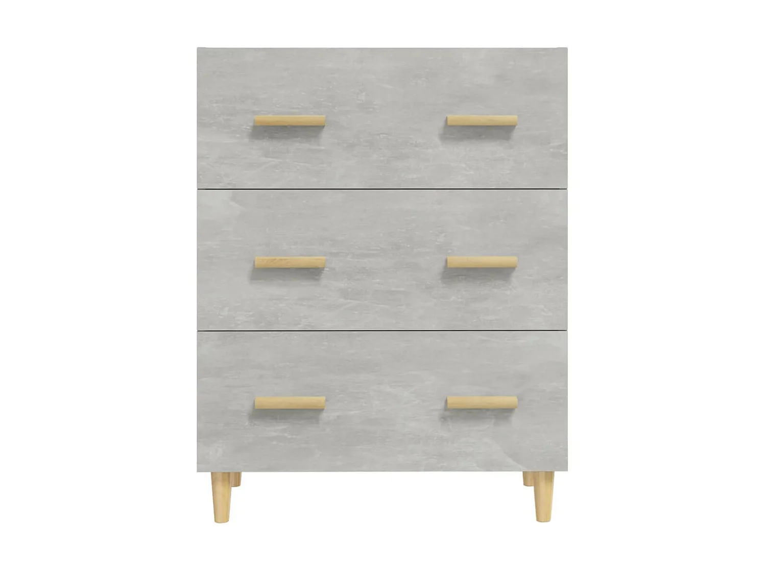Buffet Gris béton 70x34x90 cm Bois d'ingénierie EGER79384