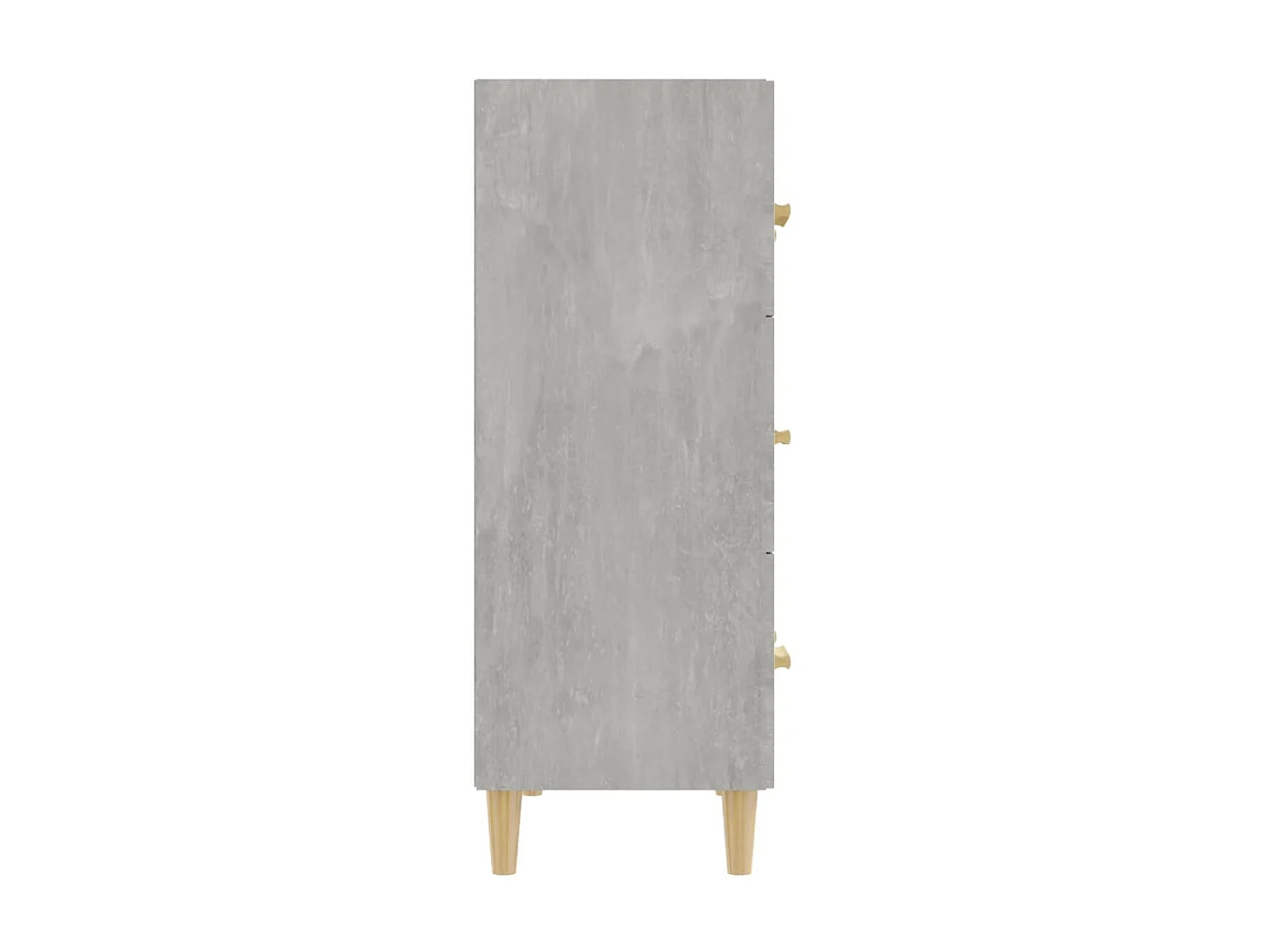 Aparador de madera contrachapada gris hormigón 70x34x90 cm ES65204