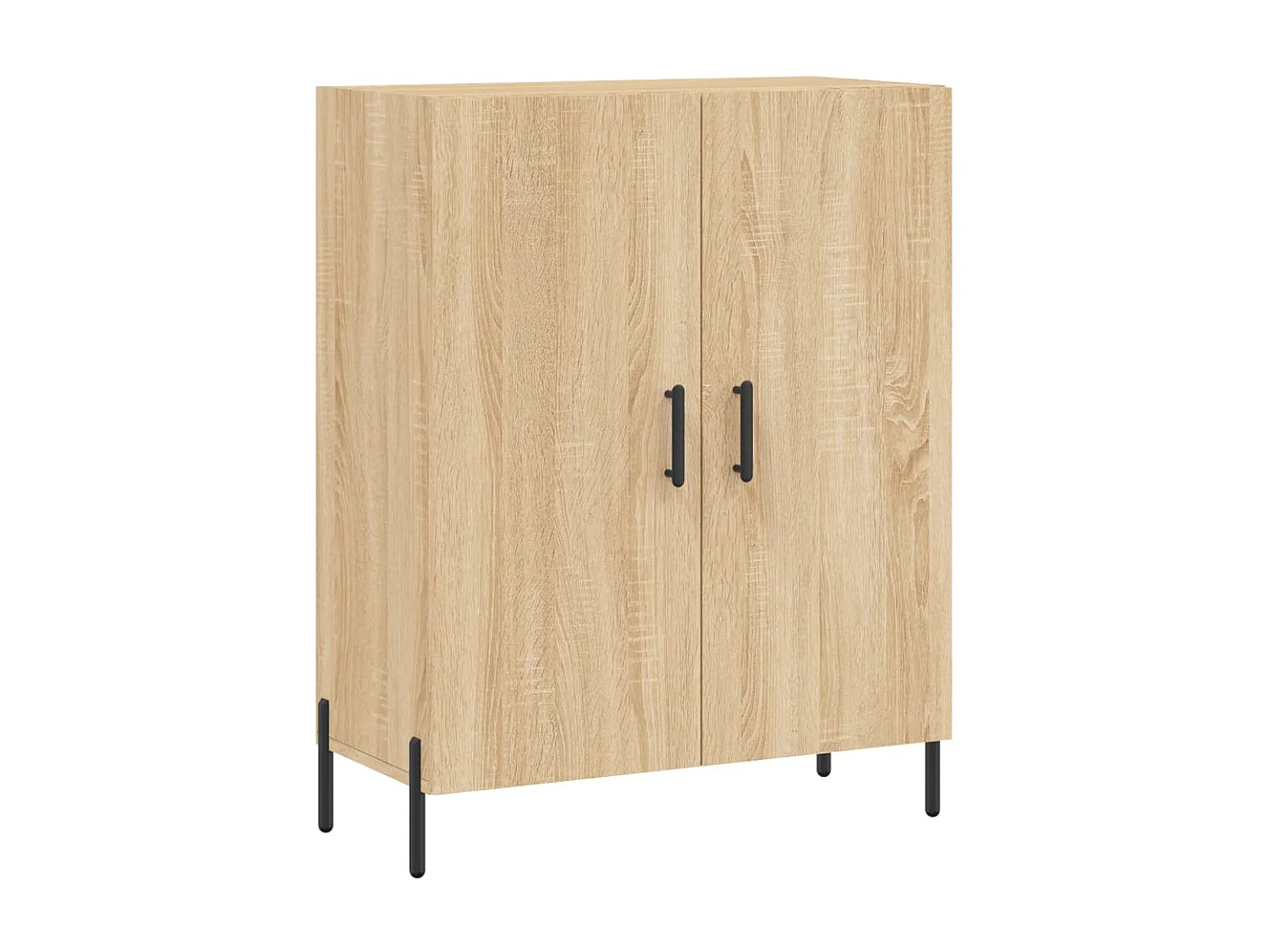Buffet chêne sonoma 69,5x34x90 cm bois d'ingénierie QWE92959
